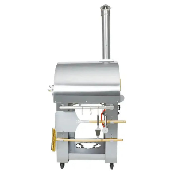 Kokomo Grills - 32 Inch Dual Fuel Gas or Wood Fired Stainless Steel Pizza Oven KO-PIZZAOVEN