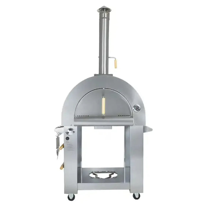 Kokomo Grills - 32 Inch Dual Fuel Gas or Wood Fired Stainless Steel Pizza Oven KO-PIZZAOVEN