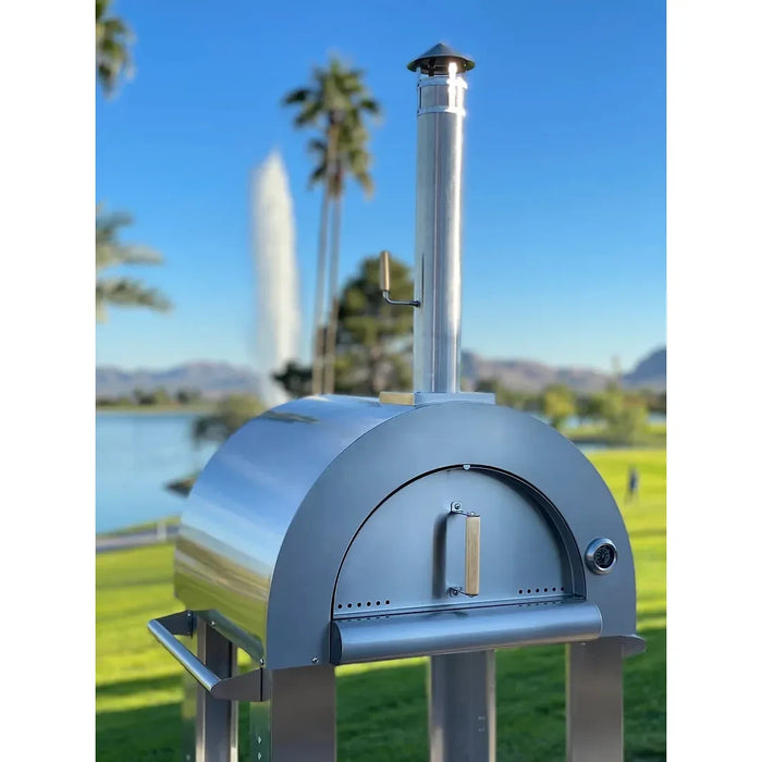 Kokomo Grill - 32” Wood Fired Stainless Steel Pizza Oven KO-PIZZAOVENWOOD