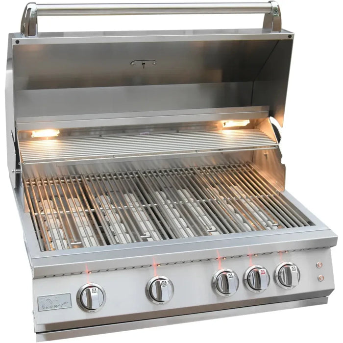 Kokomo Grills - 32” Professional Built in Gas Grill (4 Burner/Back Burner), KO-BAK4BG-PRO