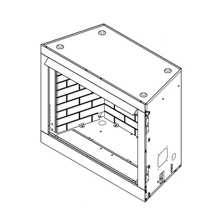 Monessen - Attribute 32-Inch Universal Circulating Vent-Free Firebox with Versatile Interior Panels, ACUF32