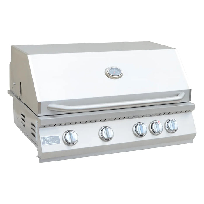 Kokomo Grills - 32” Professional Built in Gas Grill (4 Burner/Back Burner), KO-BAK4BG-PRO