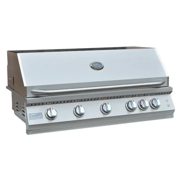 Kokomo Grills - 40” Professional Built in Gas Grill (5 Burner/Back Burner), KO-BAK5BG-PRO