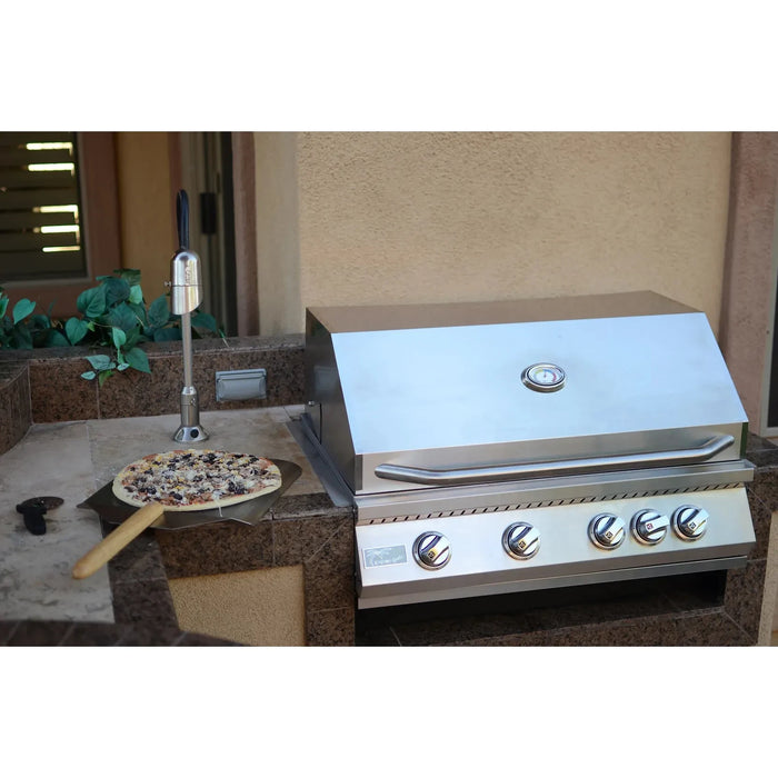 Kokomo Grills - 32” Professional Built in Gas Grill (4 Burner/Back Burner), KO-BAK4BG-PRO