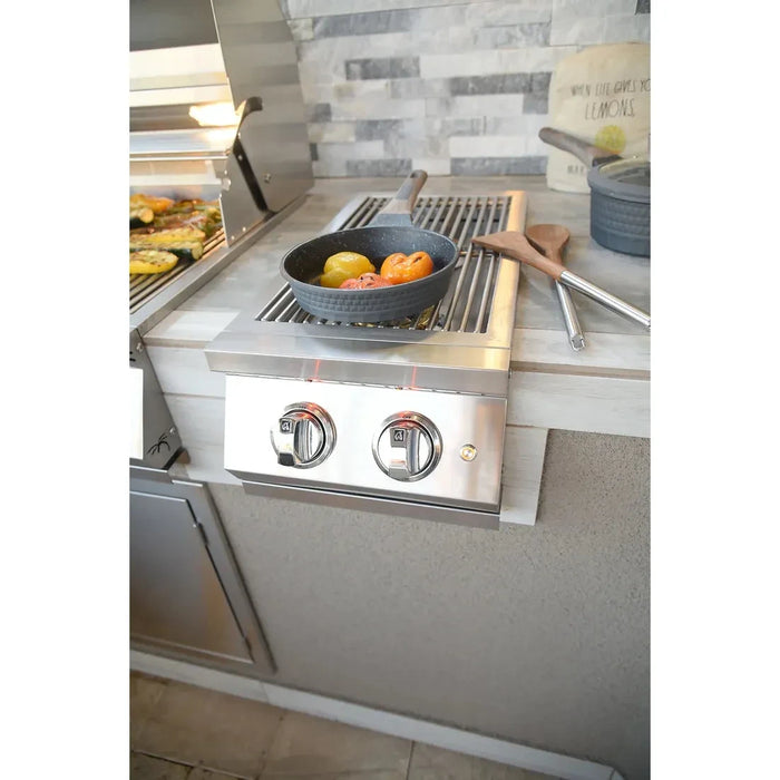 KoKoMo Grills - Professional Double Side Burner with removable cover, KO-BAK2BG-PRO