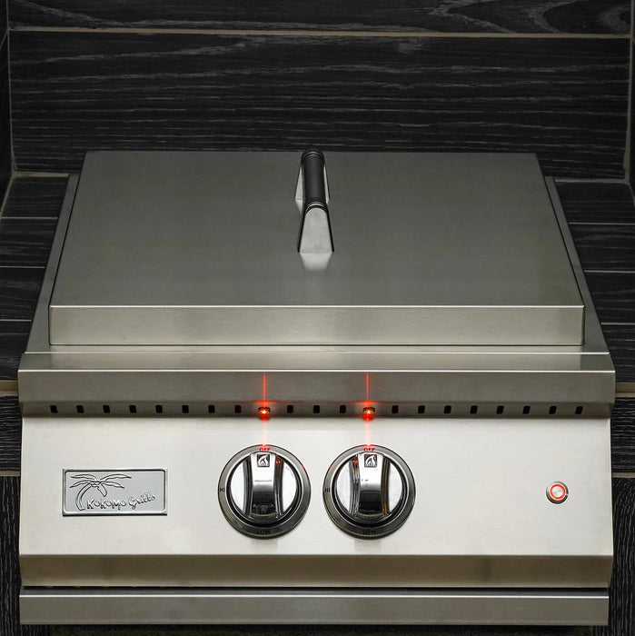 KoKoMo Grill - Professional Built-in Power Burner with Led Lights and Removable Grate for Wok, KO-PRO-PB