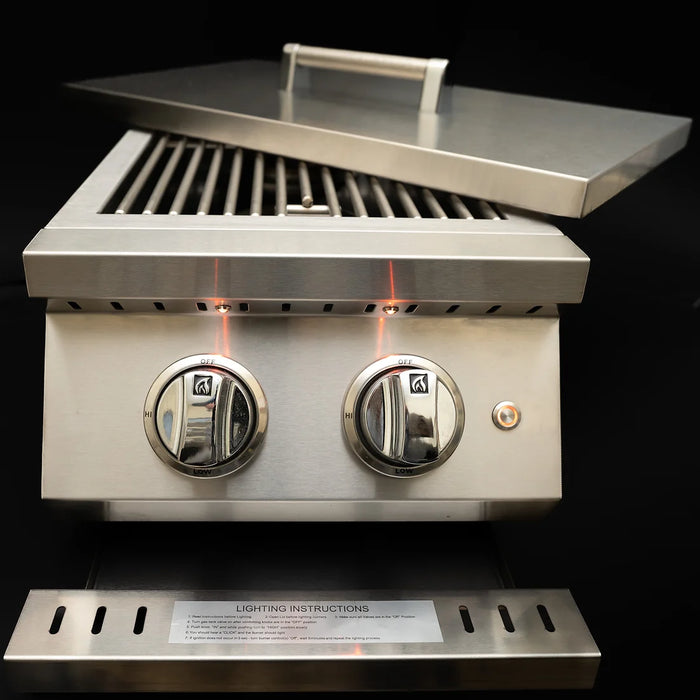 KoKoMo Grills - Professional Double Side Burner with removable cover, KO-BAK2BG-PRO