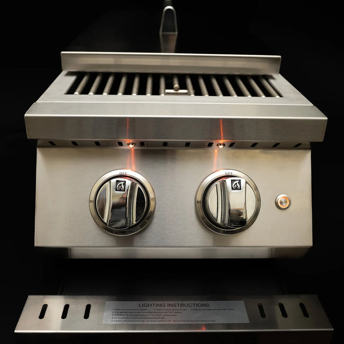 KoKoMo Grills - Professional Double Side Burner with removable cover, KO-BAK2BG-PRO