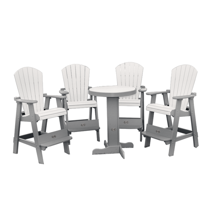 Buck Stove -  30" Bistro Table with 2 Fan Back Pub Chairs (30" W x 40" H)