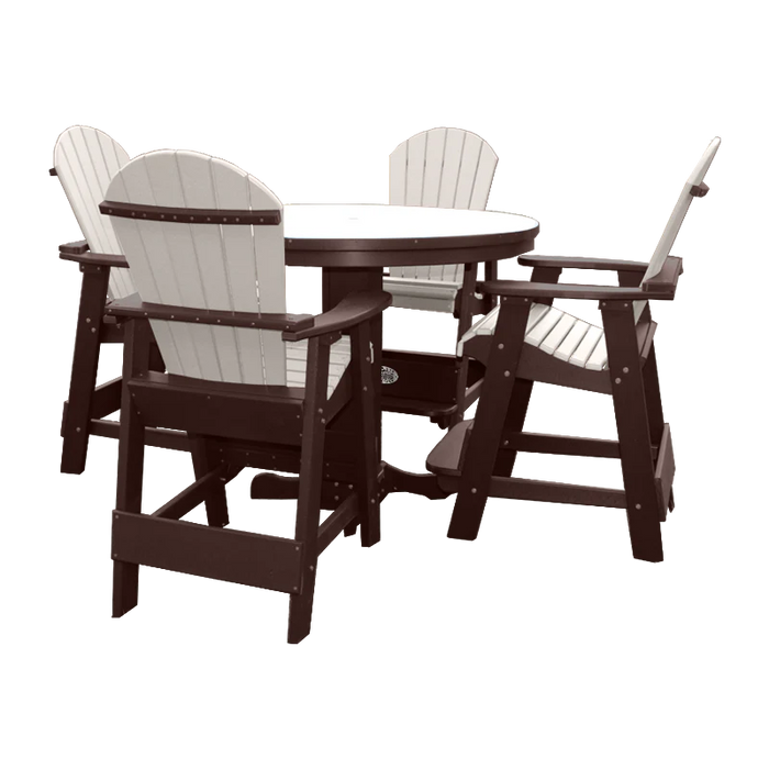 Buck Stove - Outdoor Pub Set With Fan Backed Chairs