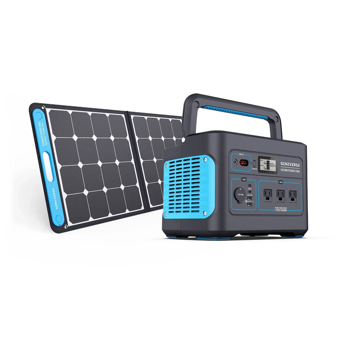 HomePower ONE - 1000-Watt  Lithium-Ion Solar Generators (1002Wh Backup Battery + Solar Panels)