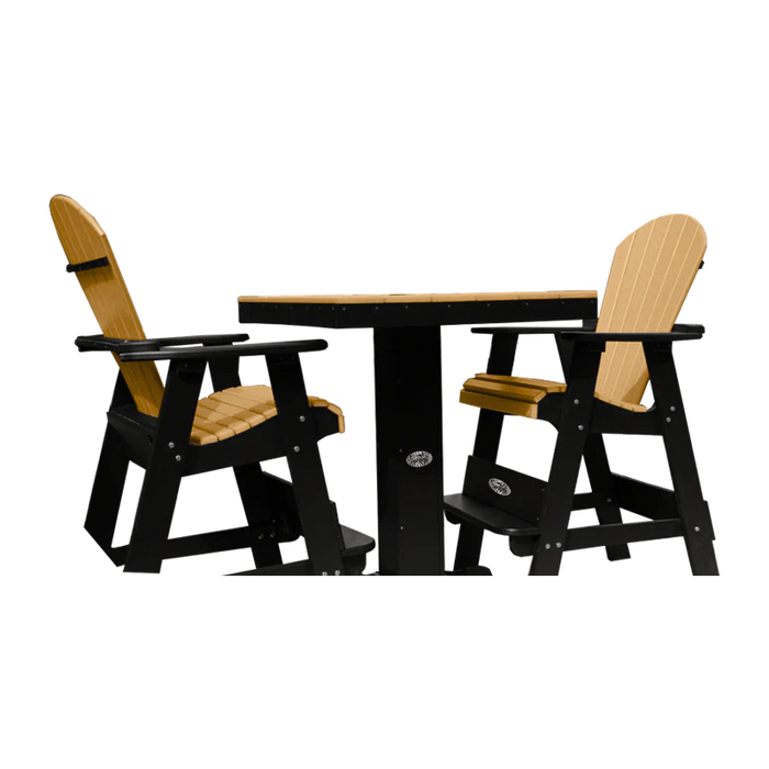 Buck Stove - Outdoor Pub Set With Fan Backed Chairs