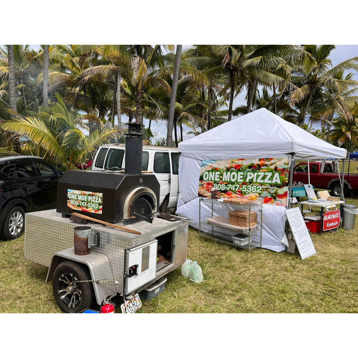 Chicago Brick Oven 750 Tailgater | Wood Fired Pizza Oven Trailer | 38" X 28", CBO-O-TAIL