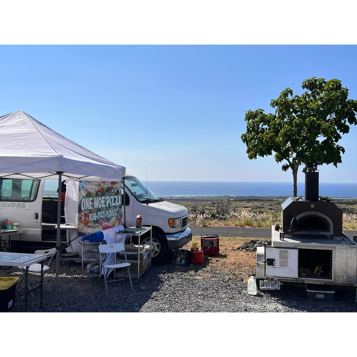 Chicago Brick Oven 750 Tailgater | Wood Fired Pizza Oven Trailer | 38" X 28", CBO-O-TAIL