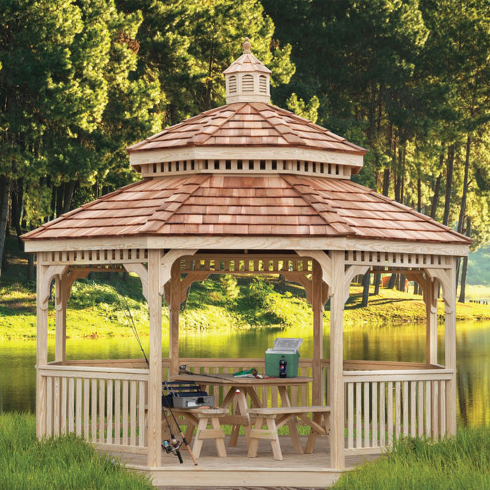 Gazebo Kit- Pressure-Treated Wood Octagon